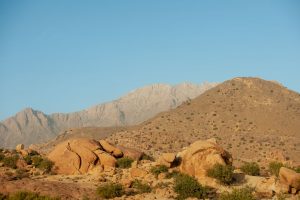Bild einer Landschaft in den Bergen des Antiatlas Gebirges in Marokko